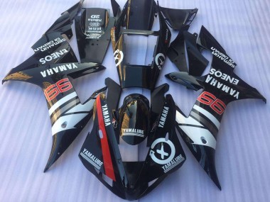 Acheter Carénages Moto Yamaha YZF R1 2002-2003 - Noir Brillant Blanc Rouge Yamalube ENEOS