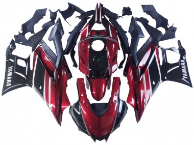 Acheter Carénage Moto Yamaha YZF R3/R25 2022-2024 - Rouge Blanc Noir Brillant