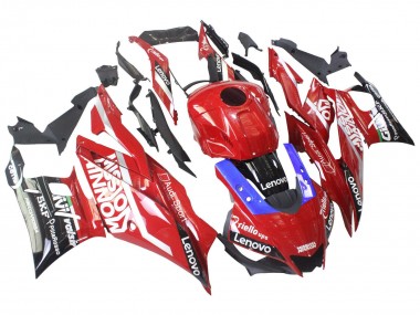 Acheter Carénages Moto Yamaha YZF R3/R25 2022-2024 - Rouge Bleu Noir Lenovo Valsir
