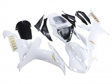 Acheter Carénages Moto Yamaha YZF 1000 R1 2002-2003 - Blanc Or Décalque