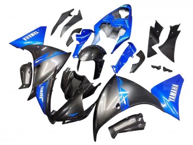 Acheter Carénages Moto Yamaha YZF 1000 R1 2012-2014 - Bleu Noir Brillant