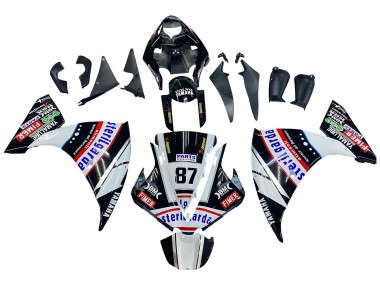 Acheter Carénages Moto Yamaha YZF 1000 R1 2012-2014 - Noir Brillant Blanc Rouge Fimer Yamalube Sterilgarda 87