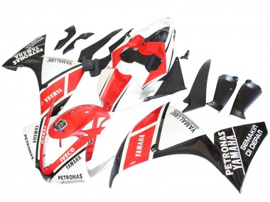 Acheter Carénages Moto Yamaha YZF 1000 R1 2012-2014 - Blanc Rouge Noir Brillant Petronas