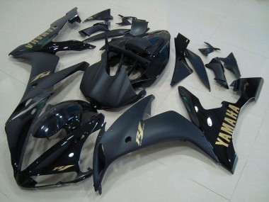 Acheter Carénages Moto Yamaha YZF R1 2004-2006 - Noir Brillant Noir Mat Or