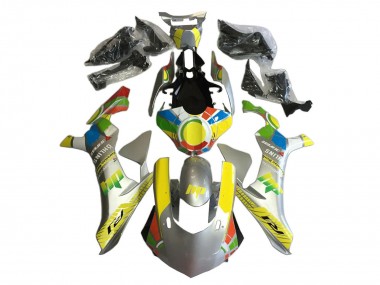 Acheter Carénages Moto Yamaha YZF 1000 R1 2020-2025 - Argent Jaune Rouge Bleu Ohlins