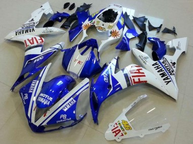Acheter Carénages Moto Yamaha YZF R1 2004-2006 - Blanc Bleu Rouge Fiat