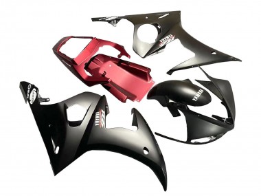 Acheter Carénage Moto Yamaha YZF R6S 2006-2009 - Rouge Noir Mat