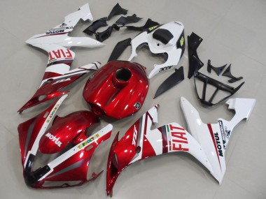 Acheter Carénages Moto Yamaha YZF R1 2004-2006 - Blanc Rouge Fiat Motul