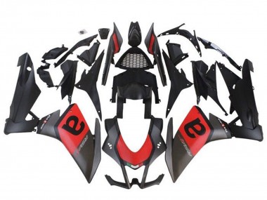 Acheter Carénages Moto Aprilia RSV4 1000 2009-2015 - Noir Mat Rouge
