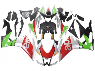Acheter Carénages Moto Aprilia RSV4 1000 2016-2020 - Argent Rouge Noir Vert