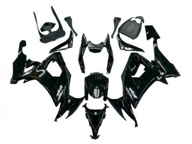 Acheter Carénages Moto Kawasaki ZX10R 2008-2010 - Noir Brillant Blanc Décalque