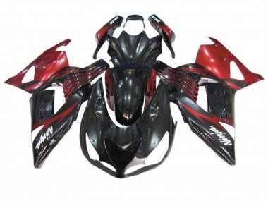 Acheter Carénages Moto Kawasaki ZX14R ZZR1400 2006-2011 - Rouge Noir Brillant Blanc Décalque