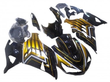 Acheter Carénages Moto Kawasaki ZX14R ZZR1400 2012-2024 - Noir Brillant Or Bande