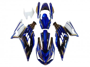 Acheter Carénages Moto Kawasaki ZX14R ZZR1400 2012-2024 - Blanc Or Bleu Noir Bande
