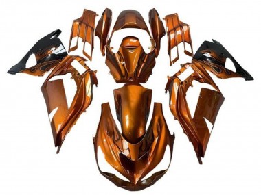 Acheter Carénages Moto Kawasaki ZX14R ZZR1400 2012-2024 - Orange Rouille Flamme