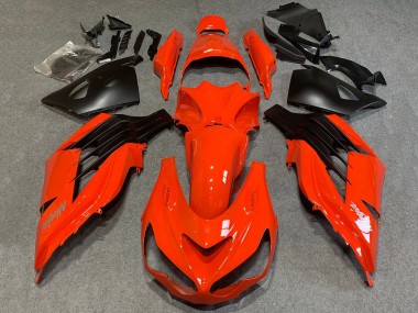 Acheter Carénages Moto Kawasaki ZX14R ZZR1400 2012-2024 - Rouge Noir Mat
