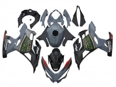 Acheter Carénages Moto Kawasaki Ninja 400 2018-2024 - Gris Noir Rouge Rayon de Miel