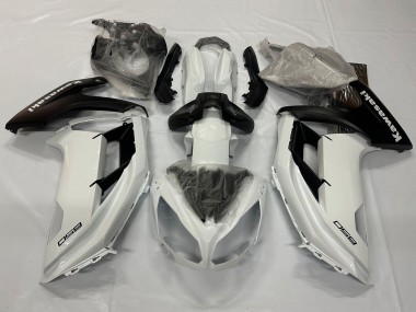 Acheter Carénages Moto Kawasaki Ninja 650 EX650 2012-2016 - Blanc Perle Noir Mat