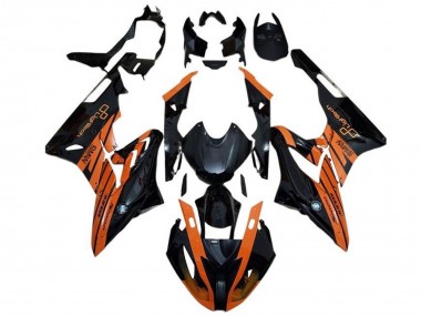 Acheter Carénage Moto BMW S1000RR 2015-2016 - Orange Noir Brillant