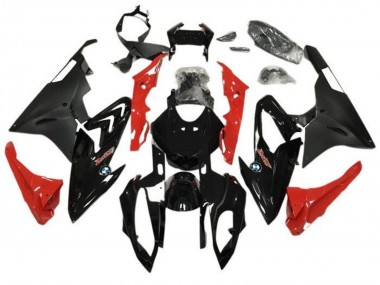 Acheter Carénages Moto BMW S1000RR 2015-2016 - Noir Brillant Noir Mat Rouge