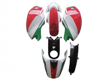 Acheter Carénages Moto Ducati Monster 696 796 1100 1100S 2008-2012 - Blanc Rouge Vert