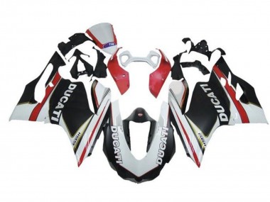 Acheter Carénages Moto Ducati Panigale 1199 2011-2014 - Blanc Rouge Noir Mat