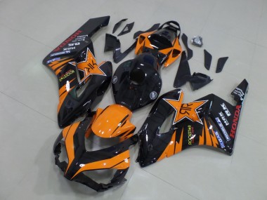 Acheter Carénages Moto Honda CBR1000RR 2004-2005 - Orange Noir Brillant Rockstar