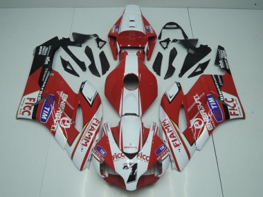 Acheter Carénages Moto Honda CBR1000RR 2004-2005 - Blanc Rouge Bleu Noir Fiamm Ficc 7