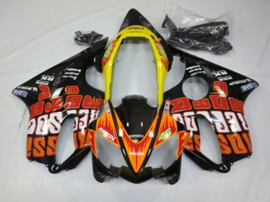 Acheter Carénages Moto Honda CBR600 F4i 2004-2007 - Jaune Orange Noir Brillant Rossi