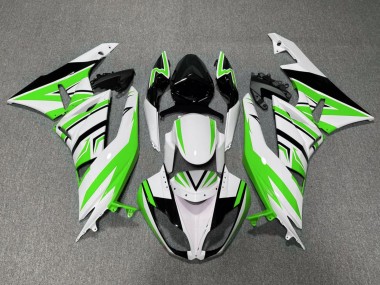 Acheter Carénage Moto Kawasaki ZX6R 2009-2012 - Blanc Vert Noir