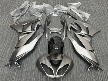 Acheter Carénages Moto Kawasaki ZX6R 2009-2012 - Argent Mat Noir