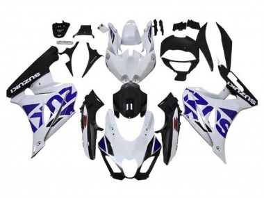 Acheter Carénage Moto Suzuki GSXR1000 2017-2024 - Blanc Bleu Noir