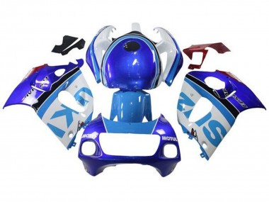Acheter Carénages Moto Suzuki GSXR 600 / GSXR 750 1996-2000 - Blanc Bleu Bande