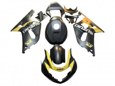 Acheter Carénages Moto Suzuki GSXR 600 / GSXR 750 2001-2003 - Noir Mat Jaune