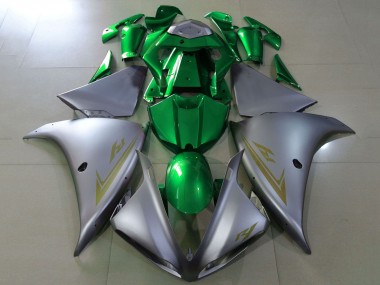 Acheter Carénages Moto Yamaha YZF 1000 R1 2012-2014 - Argent Mat Vert