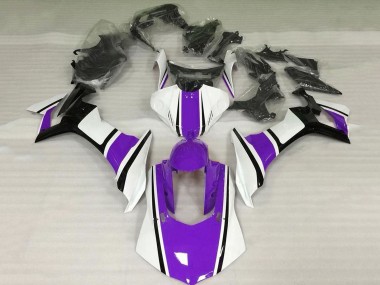 Acheter Carénage Moto Yamaha YZF 1000 R1 2020-2025 - Blanc Violet Noir Brillant