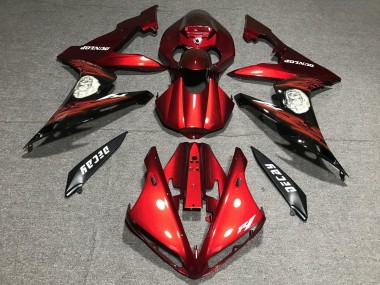 Acheter Carénage Moto Yamaha YZF 1000 R1 2004-2006 - Rouge Noir Mat