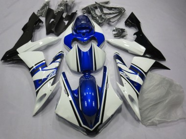 Acheter Carénage Moto Yamaha YZF 1000 R1 2004-2006 - Blanc Bleu Noir