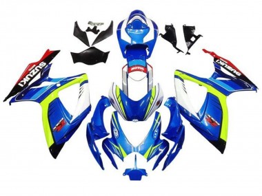 Acheter Carénages Moto Suzuki GSXR 600 / GSXR 750 2006-2007 - Bleu Jaune Blanc Rouge