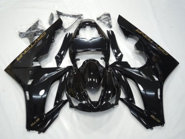 Acheter Carénage Moto Triumph Daytona 675 Triple 2009-2012 - Noir Brillant Or Décalque