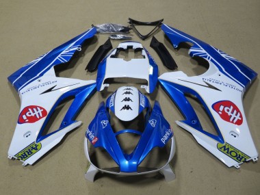 Acheter Carénages Moto Triumph Daytona 675 Triple 2009-2012 - Blanc Bleu Hpi