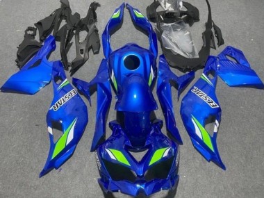 Acheter Carénages Moto Kawasaki ZX4R ZX-4RR 2019-2025 - Bleu Vert Ecstar