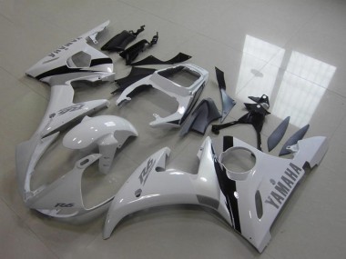 Acheter Kits Carénage Moto Yamaha YZF R6 2003-2004 - Blanc Noir Brillant