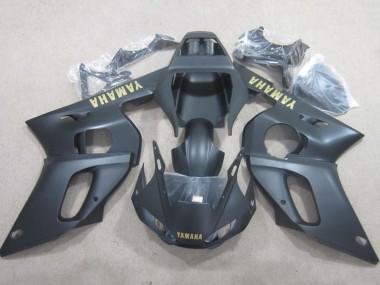 Acheter Carénages Moto Yamaha YZF R6 1998-2002 - Noir Mat Jaune Décalque