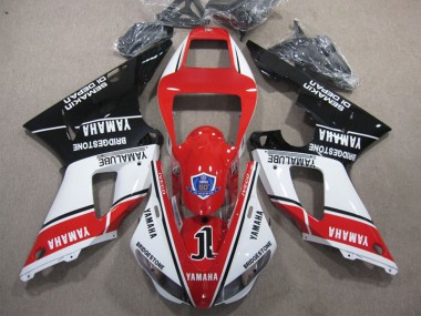 Acheter Carénages Moto Yamaha YZF R1 1998-1999 - Blanc Rouge Noir Brillant Yamalube 50