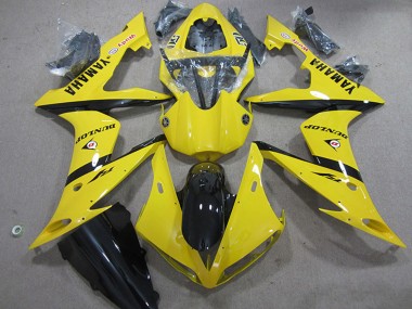 Acheter Carénages Moto Yamaha YZF R1 2004-2006 - Jaune Noir Brillant Dunlop
