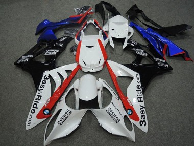 Acheter Carénages Moto BMW S1000RR 2009-2014 - Blanc Rouge Bleu Noir Brillant Becker Carbon