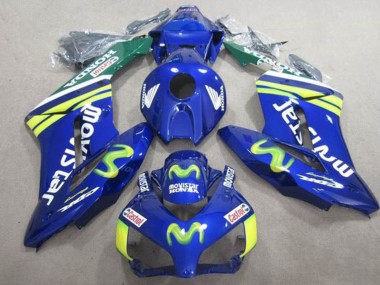 Acheter Carénages Moto Honda CBR1000RR 2004-2005 - Bleu Vert Jaune MoviStar Castrol