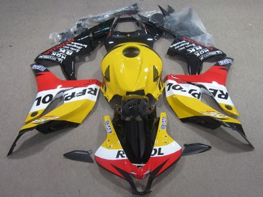 Acheter Carénages Moto Honda CBR1000RR 2004-2005 - Jaune Blanc Rouge Noir Brillant Repsol