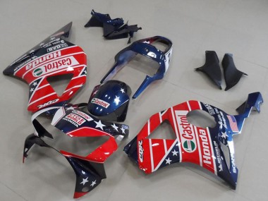 Acheter Carénages Moto Honda CBR900RR 954 2002-2003 - Bleu Rouge Cycle World Castrol